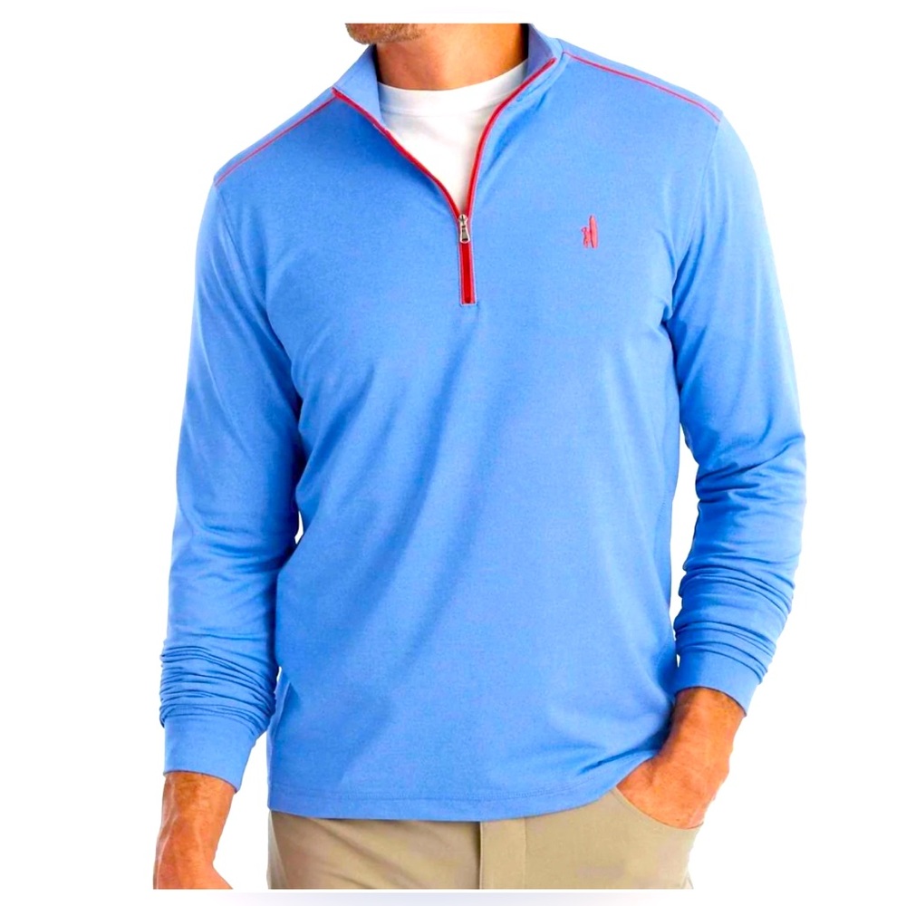 Johnnie-O Lammie Pullover Prep-Formance Riptide Blue Size Small